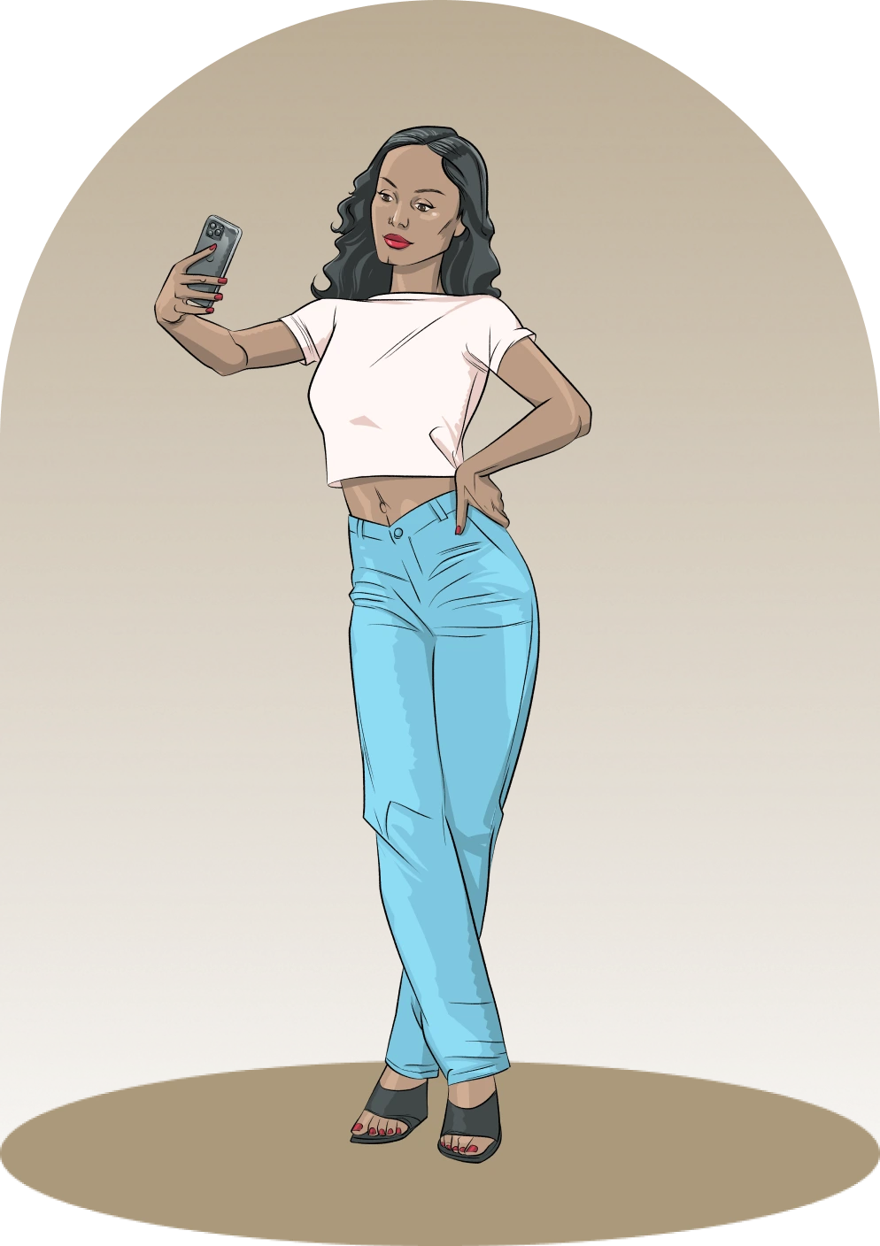 A portrait of a female Inheritor